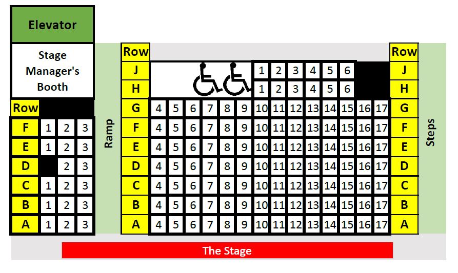 Seating Chart and Accessibility Act II Playhouse