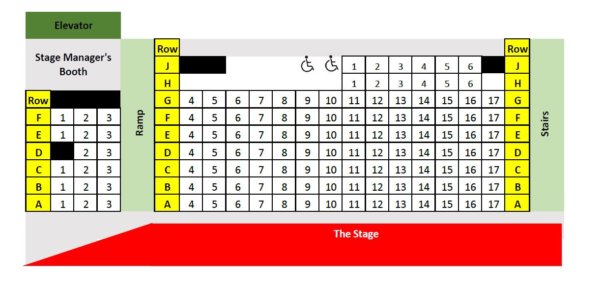 Seating Chart and Accessibility Act II Playhouse